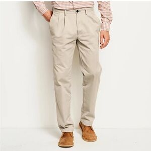 ORVIS ULTIMATE PLEATED FRONT KHAKIS SIZE 42x 30 NWT